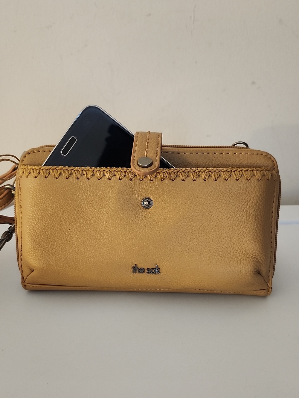 The Sak Crossbody Wallet in Tan - Picture 3 of 11